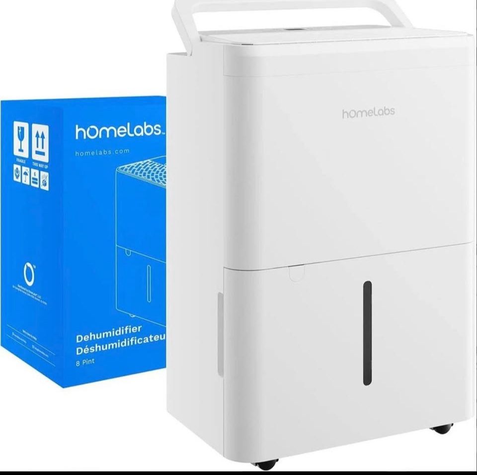 hOmeLabs 8 Pint Wi-Fi Dehumidifier for up to 1,800 Sq Ft Rooms