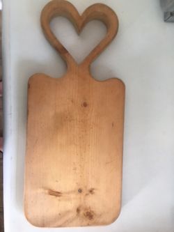 Handmade Heart Cutting Board 