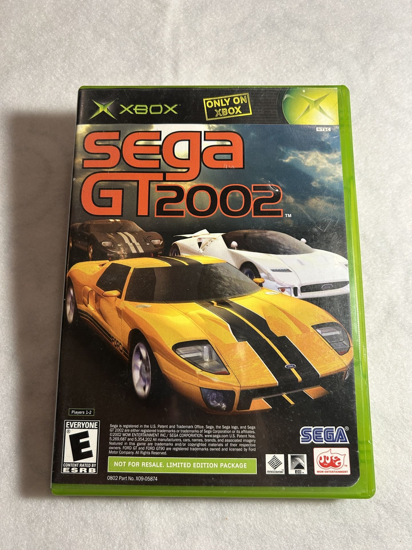Xbox Jet Set Radio/sega GT 2002 CIB