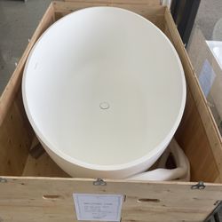 Freestanding bathtub 67” fiberglass acrylic 