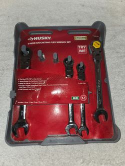 4 pcs. HUSKY RATCHETING Flex Wrench Set (Price Is Firm)
