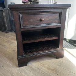 Wood Nightstand