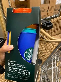 Brand new starbucks color changing cups