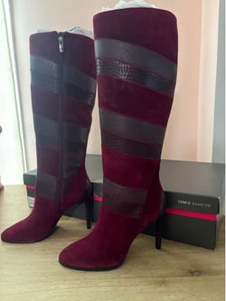Vince Camuto Saraalan Knee-High Suede Boots – Women’s Size 9.5 – Like New