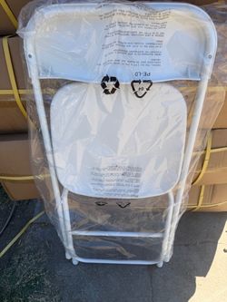 BRAND NEW FOLDING PLASTIC CHAIRS
