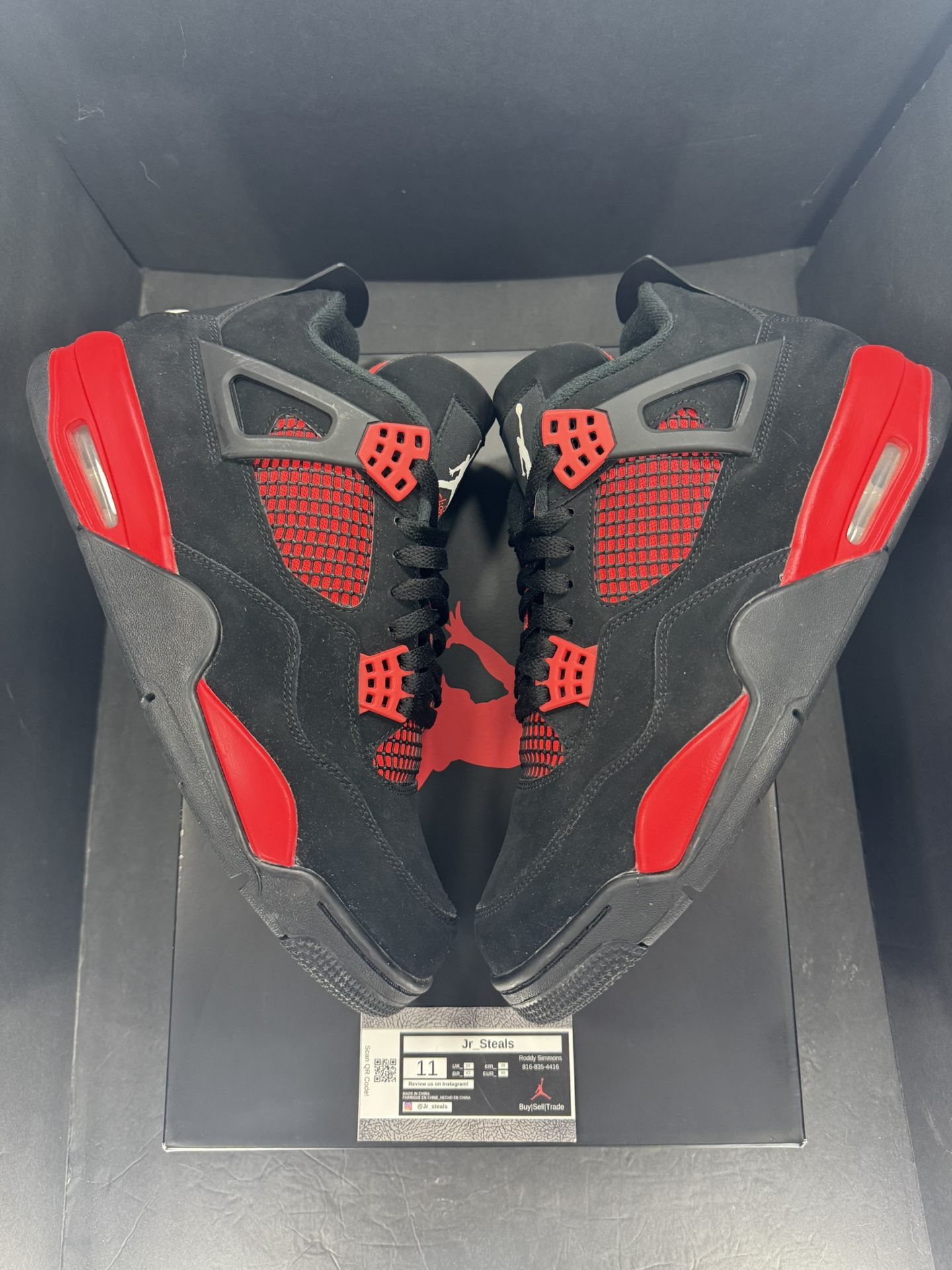 Jordan Retro 4 Red Thunder