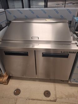 48" mega top prep table