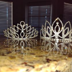 2 Crystal Tiaras 