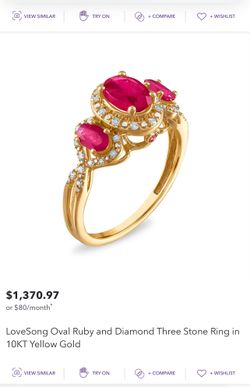 Ruby And Diamond Ring 