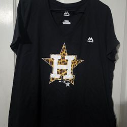 Houston Astros Womens XL Majestic Shirt 
