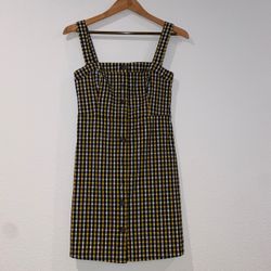 Woven Checker Dress 