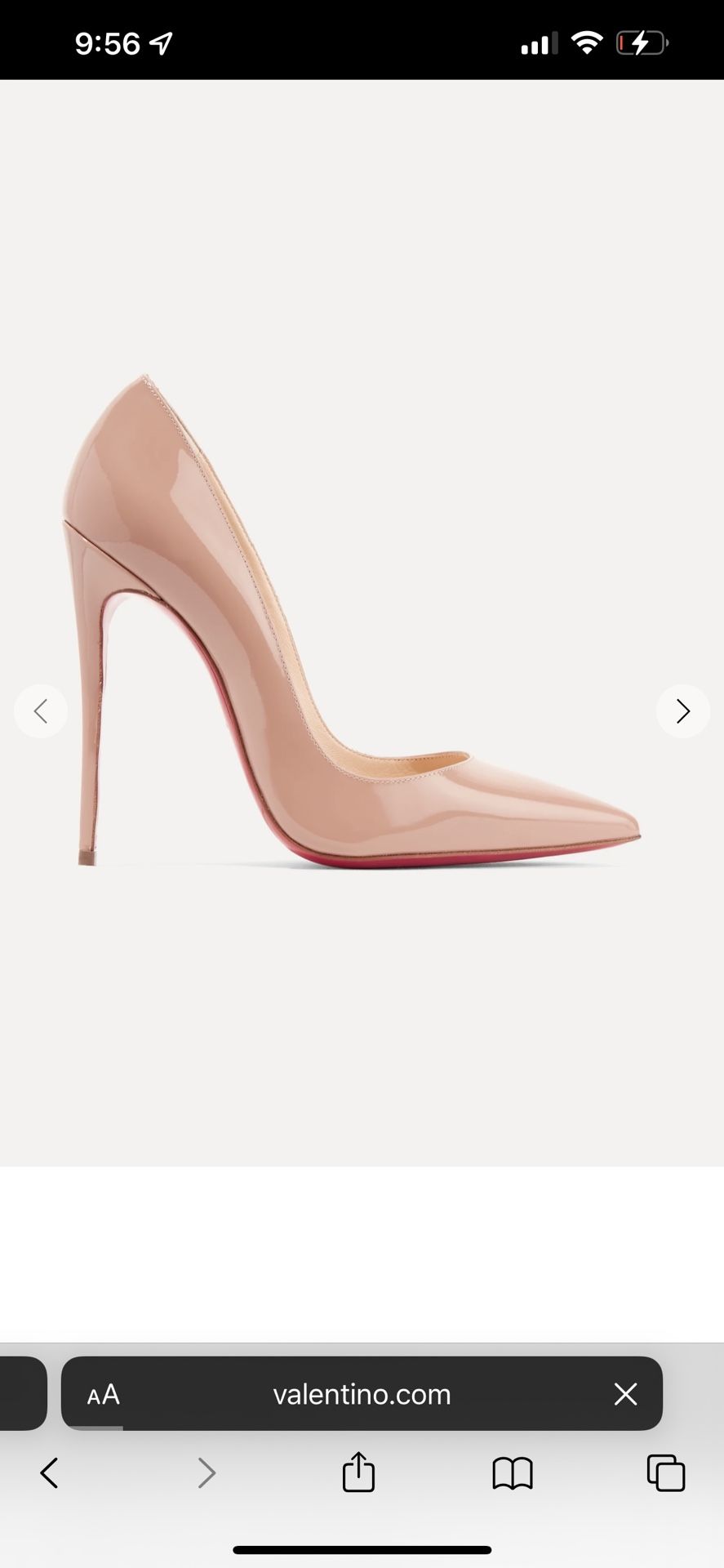 So Kate 120 Nude Patent Pump 