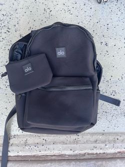 Alo Backpack and Clutch