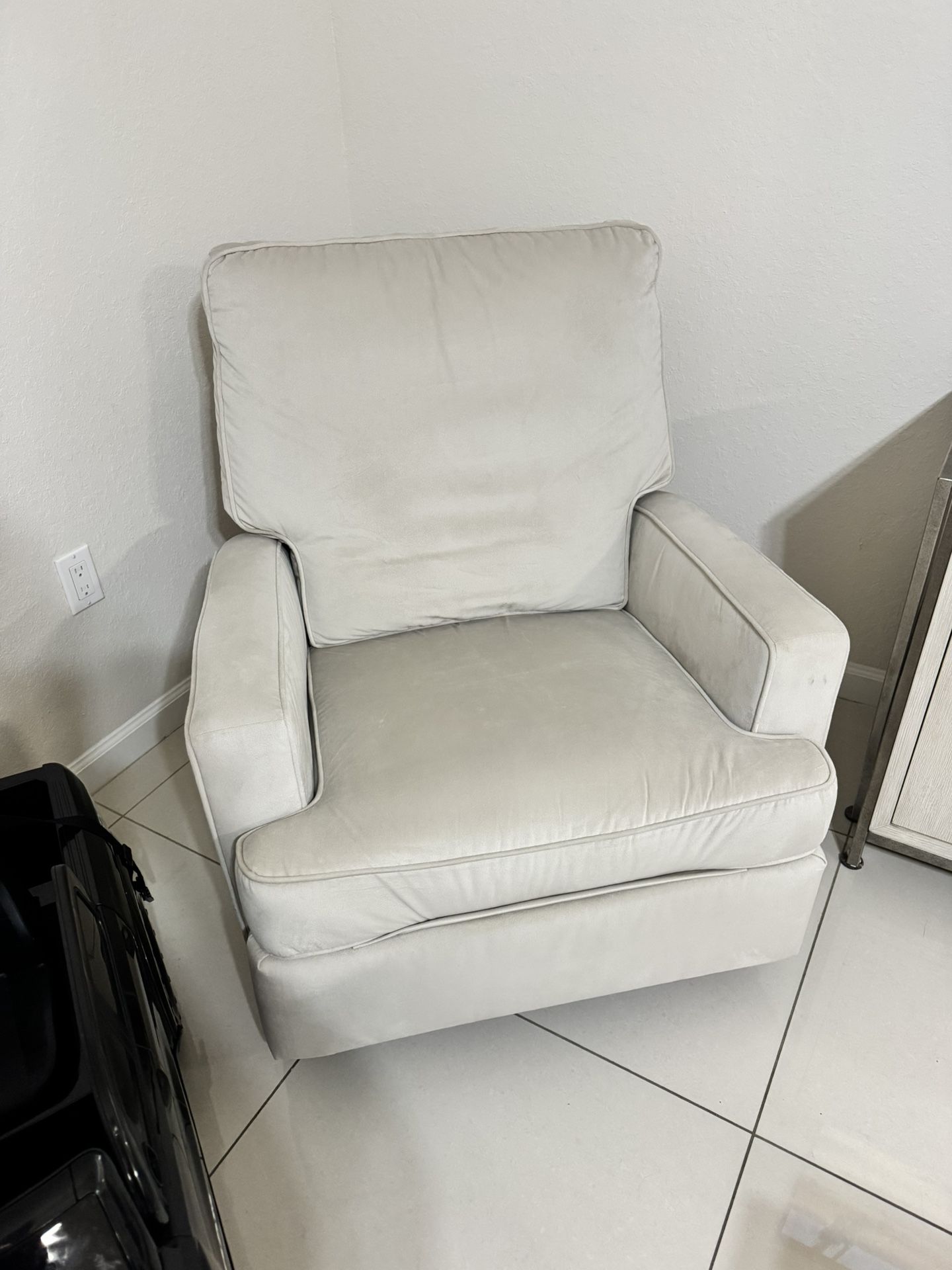 Recliner Rocking Chair - Beige