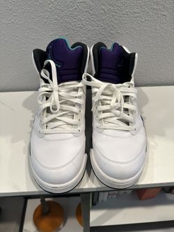 Authentic Air Jordan 5 Grapes Size 13