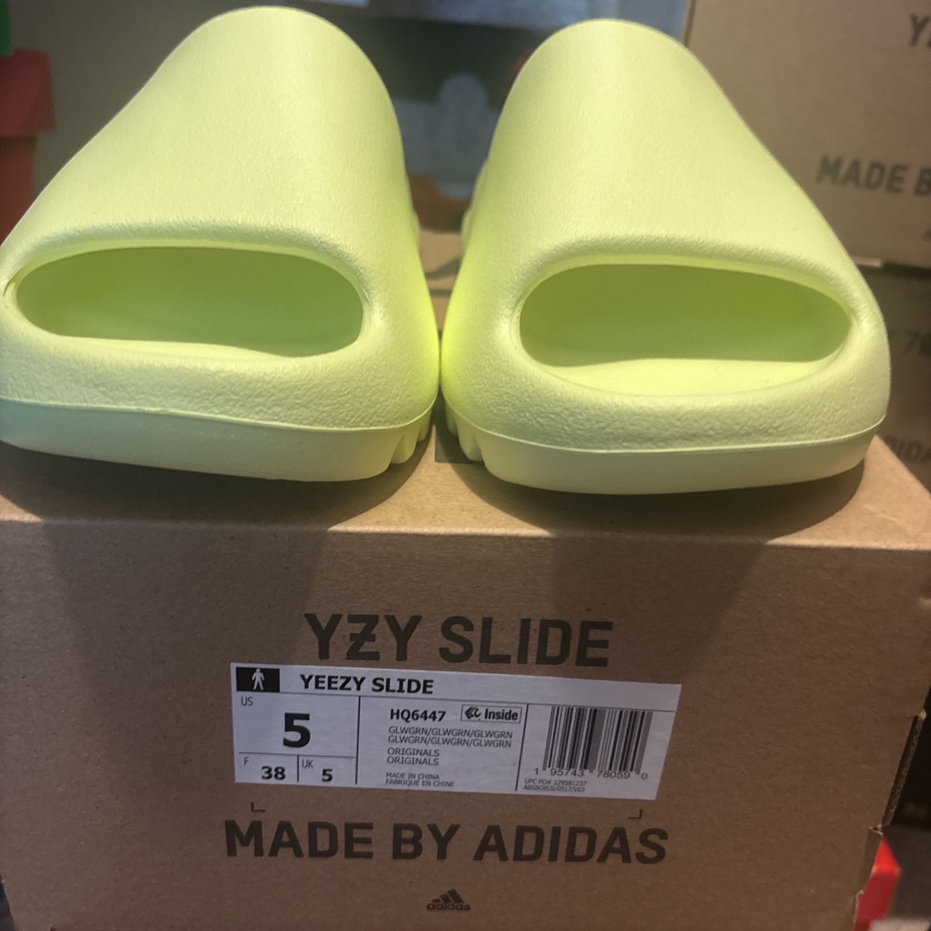 Glow Green Yzy Slide