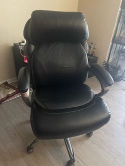Serta Black Leather Executive Office Chair