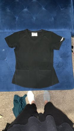 Sketchers S Black Scrub Top