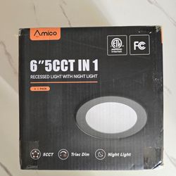 Amico Recessed Light with Nightlight