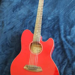 Ibanez Talman TCY15E Red Acoustic Electric Guitar With Bag