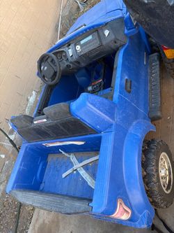 Kids Blue Ride-On Truck Toy