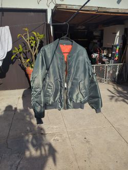 Large Green Men's Bomber Jacket