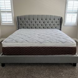 Eastern King Bed With Pillowtop Bamboo Mattress Only