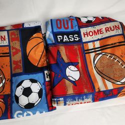 Mainstays Coordinating Sports Duvet Set 2 Piece Twin With Button Closure. New without packaging.  