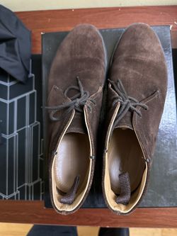 Giorgio Armani X2M049 Suede Chukka Boots Size 9 Dark Brown  display picture 2