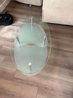 Modern Two-Tier Glass Coffee Table