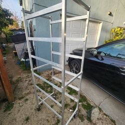 mobile aluminum rack