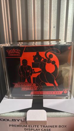 Destined Rivals ETB with acrylic display case
