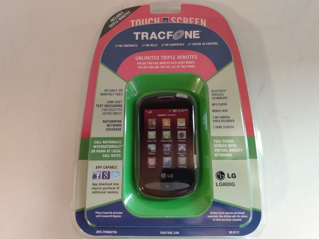 TracFone LG 800G Cell Phone New Unlimited Triple Minutes