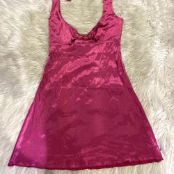 Pink Silky Dress 