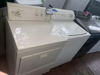 Top load washer and electric dryer set working perfectly with 4 months warranty
