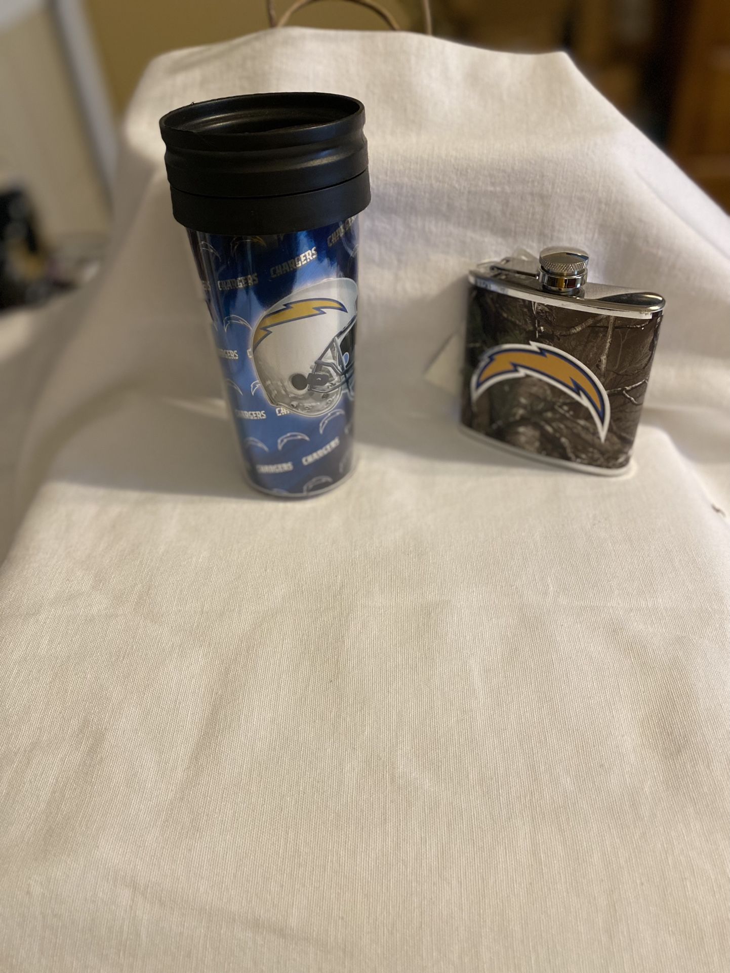San Diego Chargers Cup And Flask