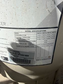 Pentair Fiberglass D. E Filter