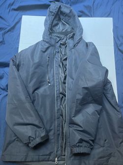 Port Authority Black Hooded Winter Jacket