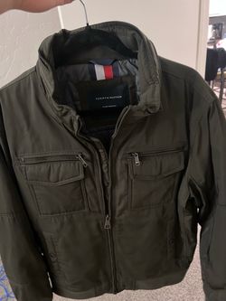 Battle green men’s jacket Large