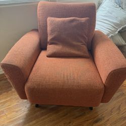 Orange Couch Chair