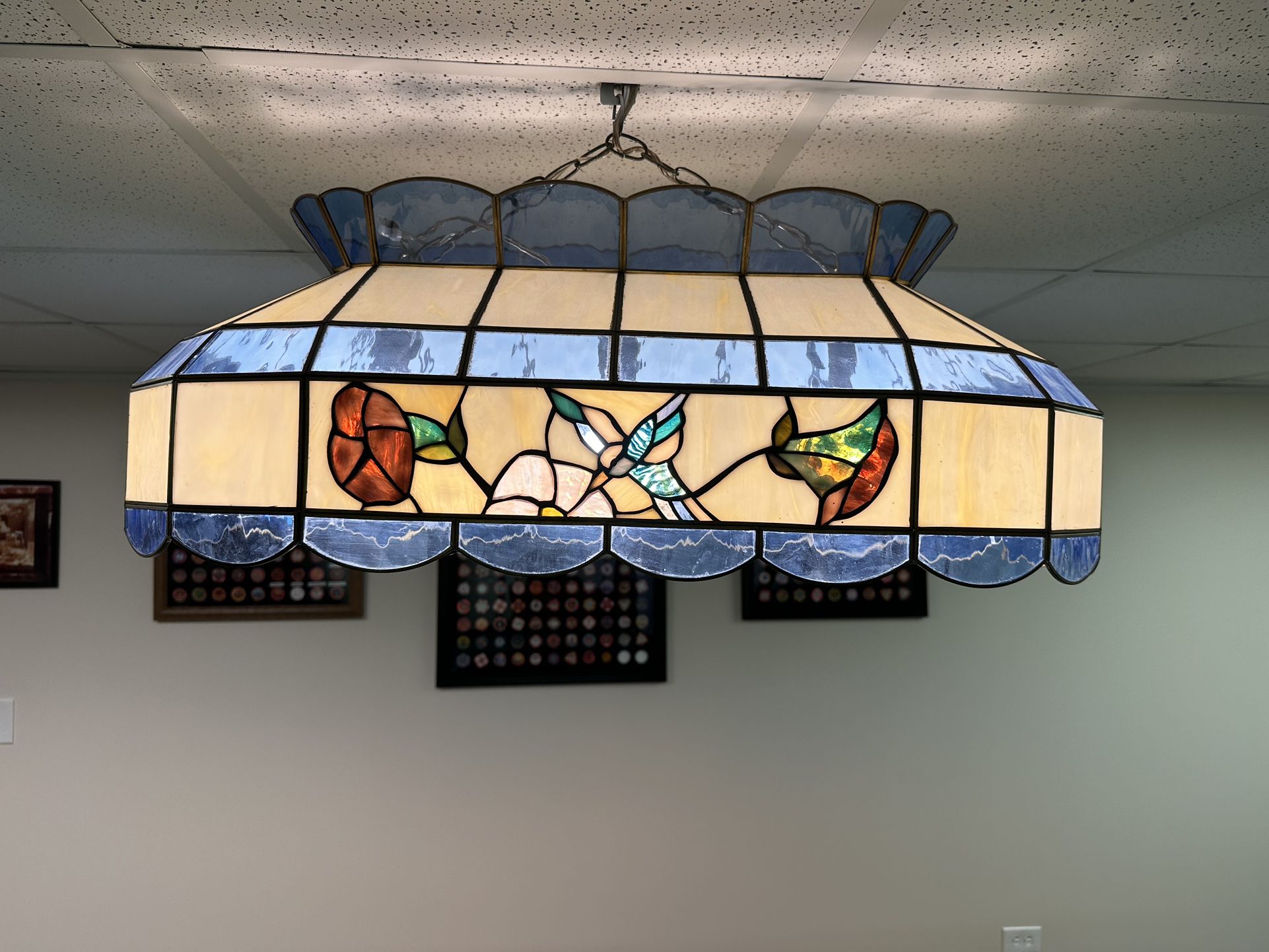 Stained Glass Pool Table Light 