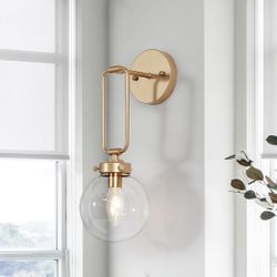 Modern Gold Wall Sconce, 1-Light Sconce