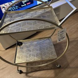 New Gold/Bronze Bar Cart 