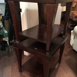 Dark Chocolate Wood Coffee and Side Tables (All 3 pieces)
