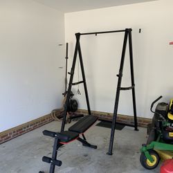Squat/Bench Rack w/ Extras