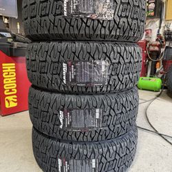 (4) - 265/60/18 Radar Renegade A/T Pro Tires