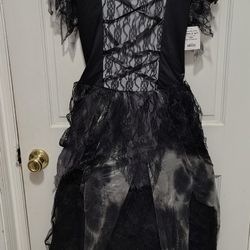 Halloween Costume Cemetery Bride  Size XL(14/16) Girl 