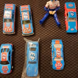 6 Vintage Richard Petty Matchbox Cars. 