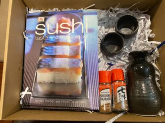 Sake set/cookbook/spices ✨Thrifty Gifted LLC ✨