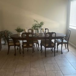 Dining Table/chairs/cupboard